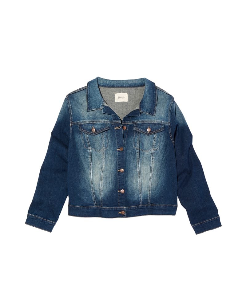 Front of plus size Amy Denim Jacket by Jessica Simpson | Dia&Co | dia_product_style_image_id:152543